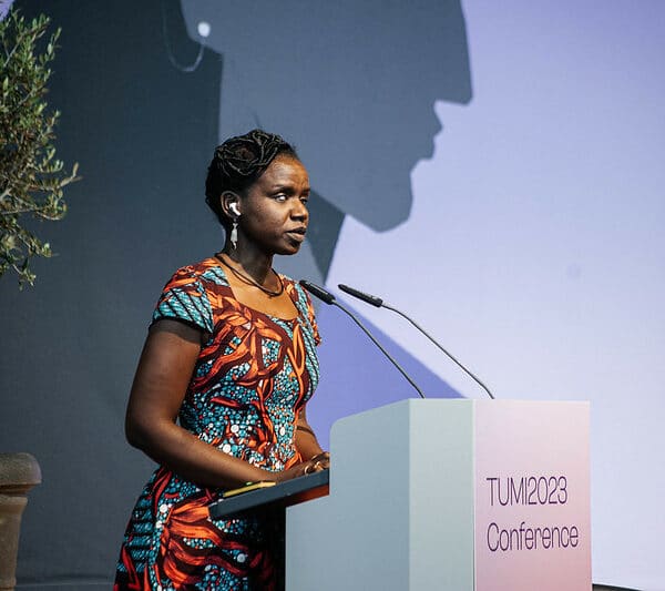 Senator Crystal Asige speaking at the TUMI Conference 2023