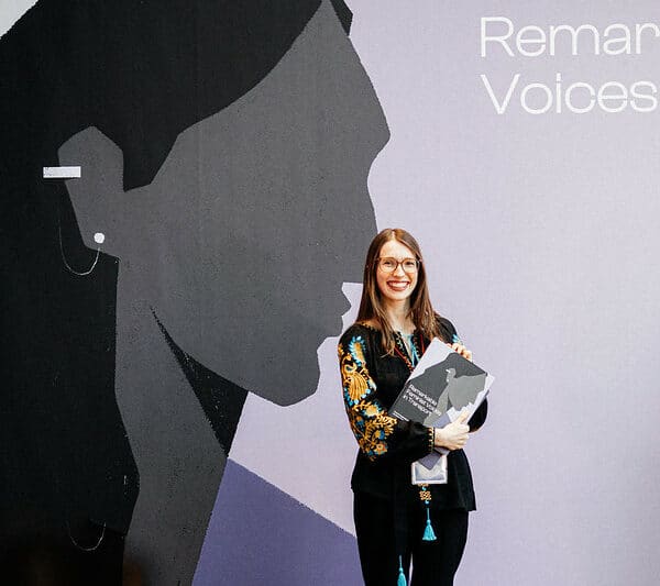 Olesia Kholopik at the Remarkable Feminist Voices Award Ceremony 2023